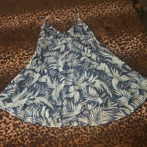 Rip Curl Blue and White Asymmetrical Dress